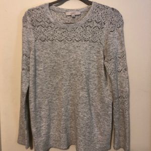 Loft gray Sweater